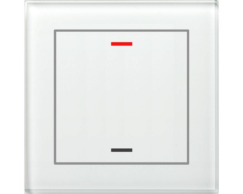 MDT technologies KNX Glastaster II Light 1- GTL-100W.02S
