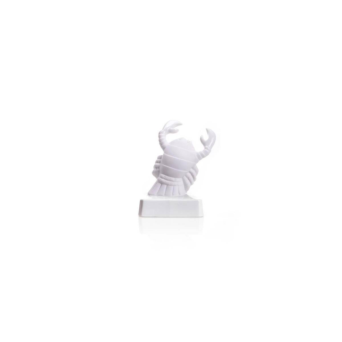 2713 BW - Porzellanfigur Tierkreiszeichen Krebs, 10 cm, bisquit weiß