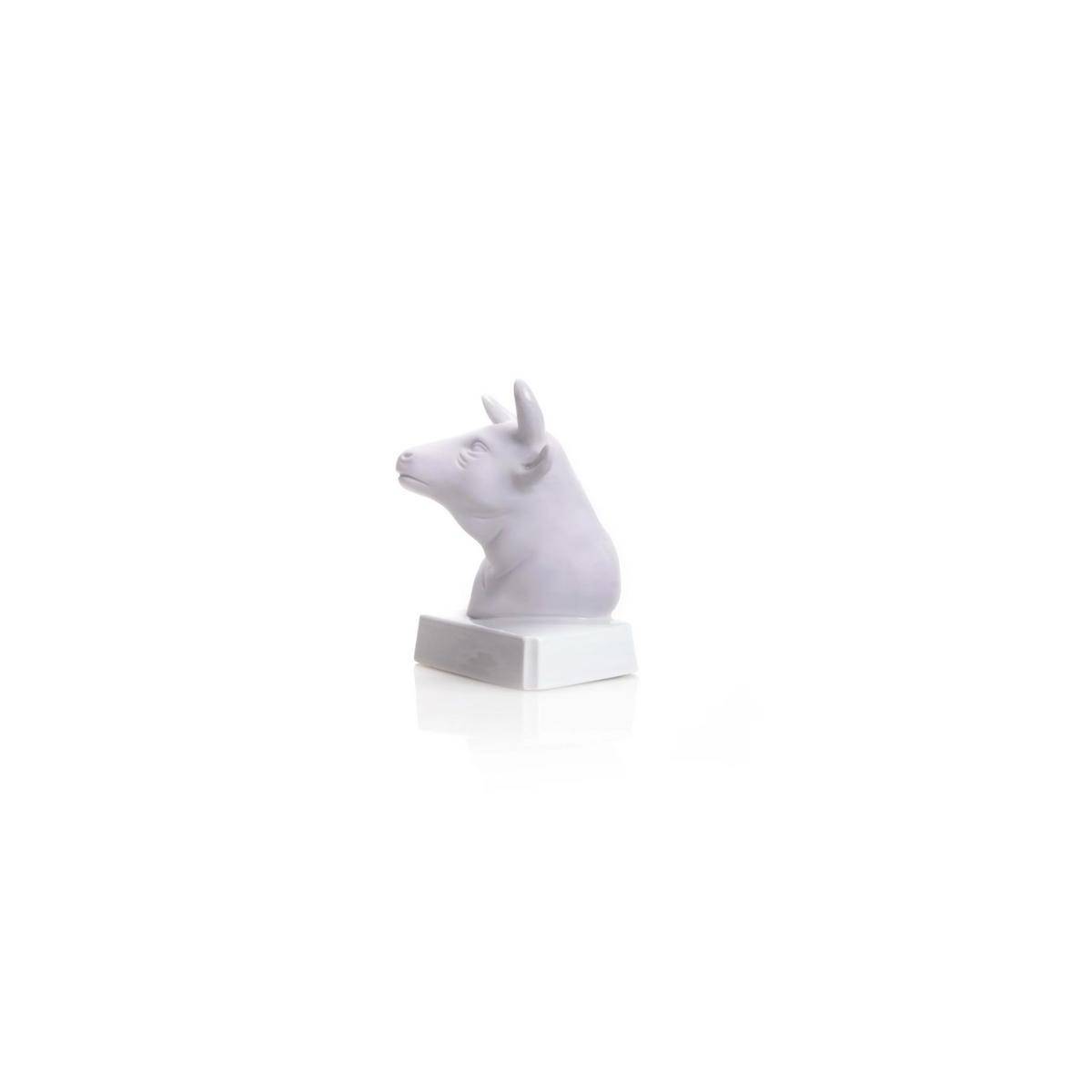 2881/40 - Porzellanfigur Tierkreiszeichen Stier 10 cm, bisquit weiß