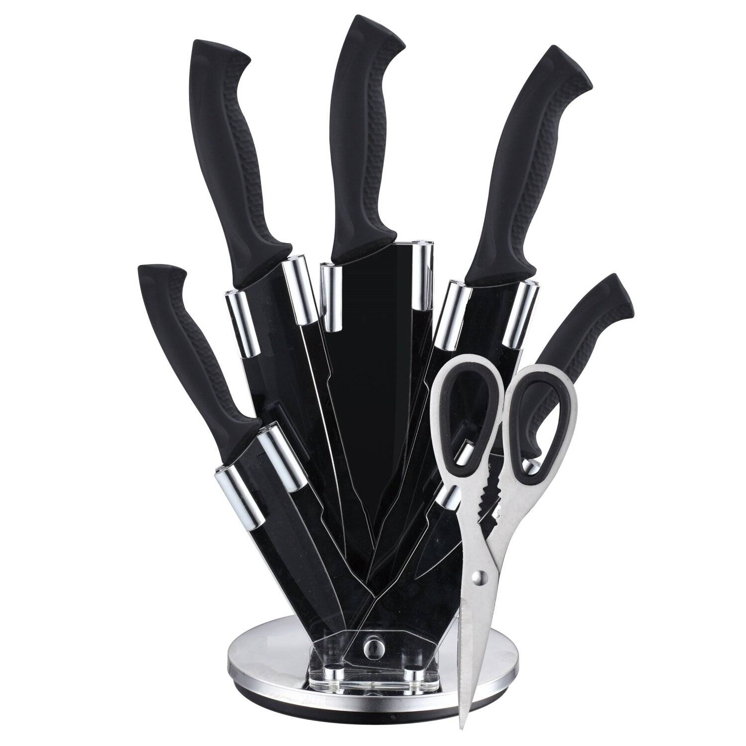 7-teiliges Profi Messer-Set drehbar Messerset sehr hochwertiges Schälmesser Küchenmesser Set Kochmesser Motiv 4