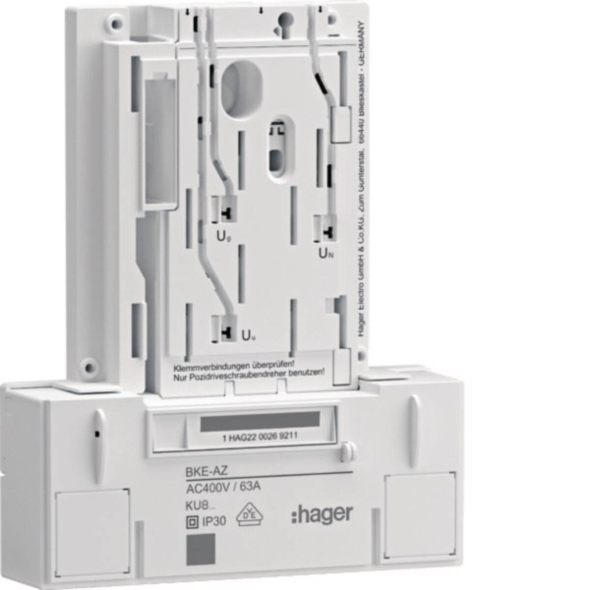 Hager BKE-A 3-phasig universZ KU83LHE