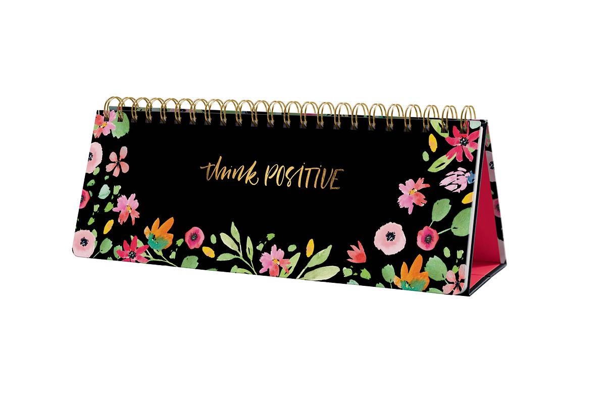 SIGEL Wochenplaner Jolie undatiert - Flower Love - 1/2 DIN A4 quer - Hardcover - 53 Wochen