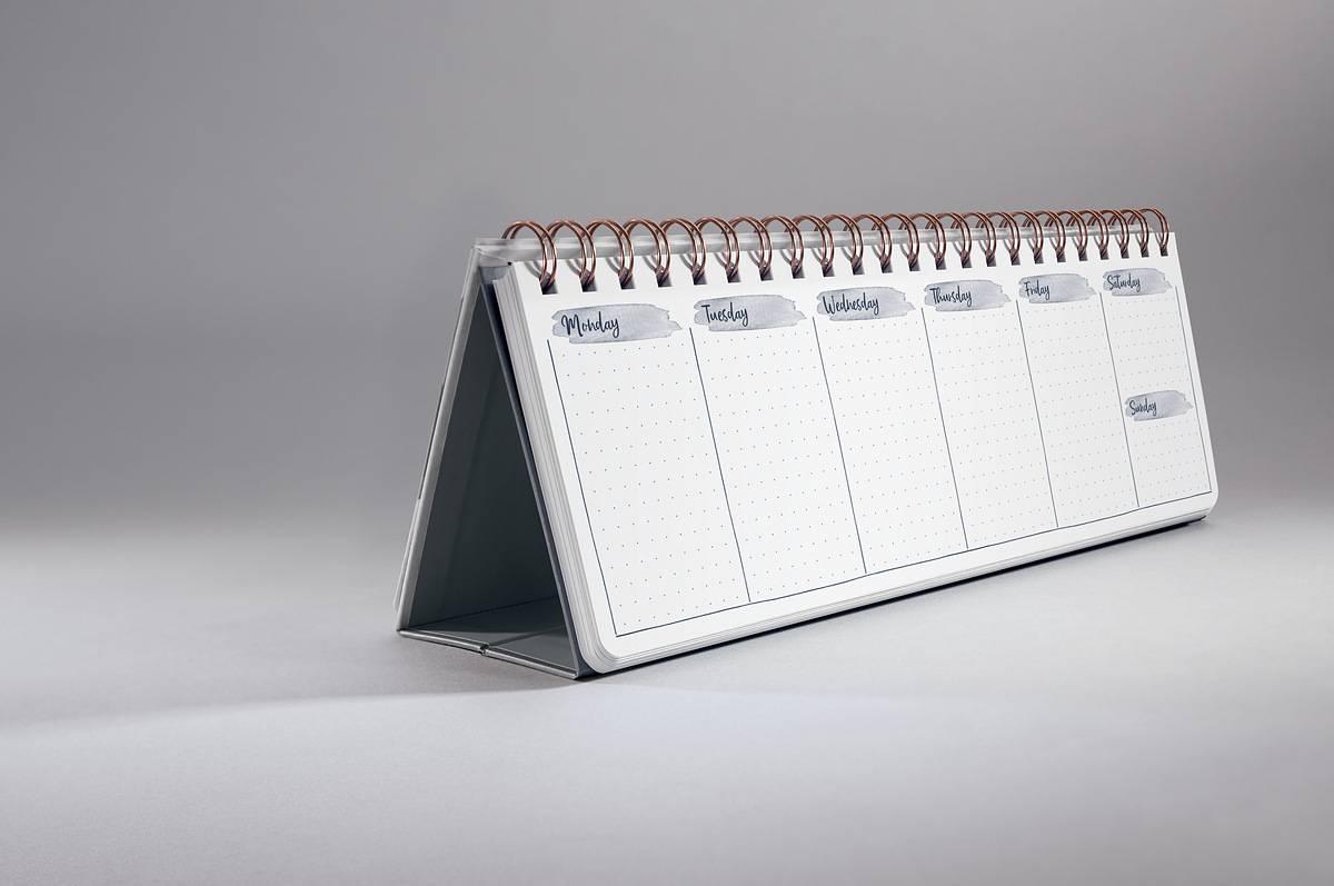 SIGEL Wochenplaner Jolie undatiert - Apricot Inspiration - 1/2 DIN A4 quer - Hardcover - 53 Wochen