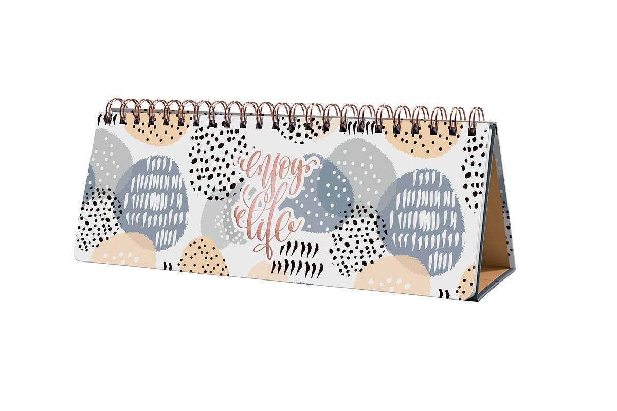 SIGEL Wochenplaner Jolie undatiert - Apricot Inspiration - 1/2 DIN A4 quer - Hardcover - 53 Wochen