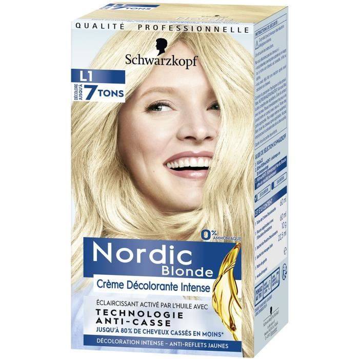 SCHWARZKOPF Hair Permanent Color Nordic Intensiv Bleichcreme L1 - Blond