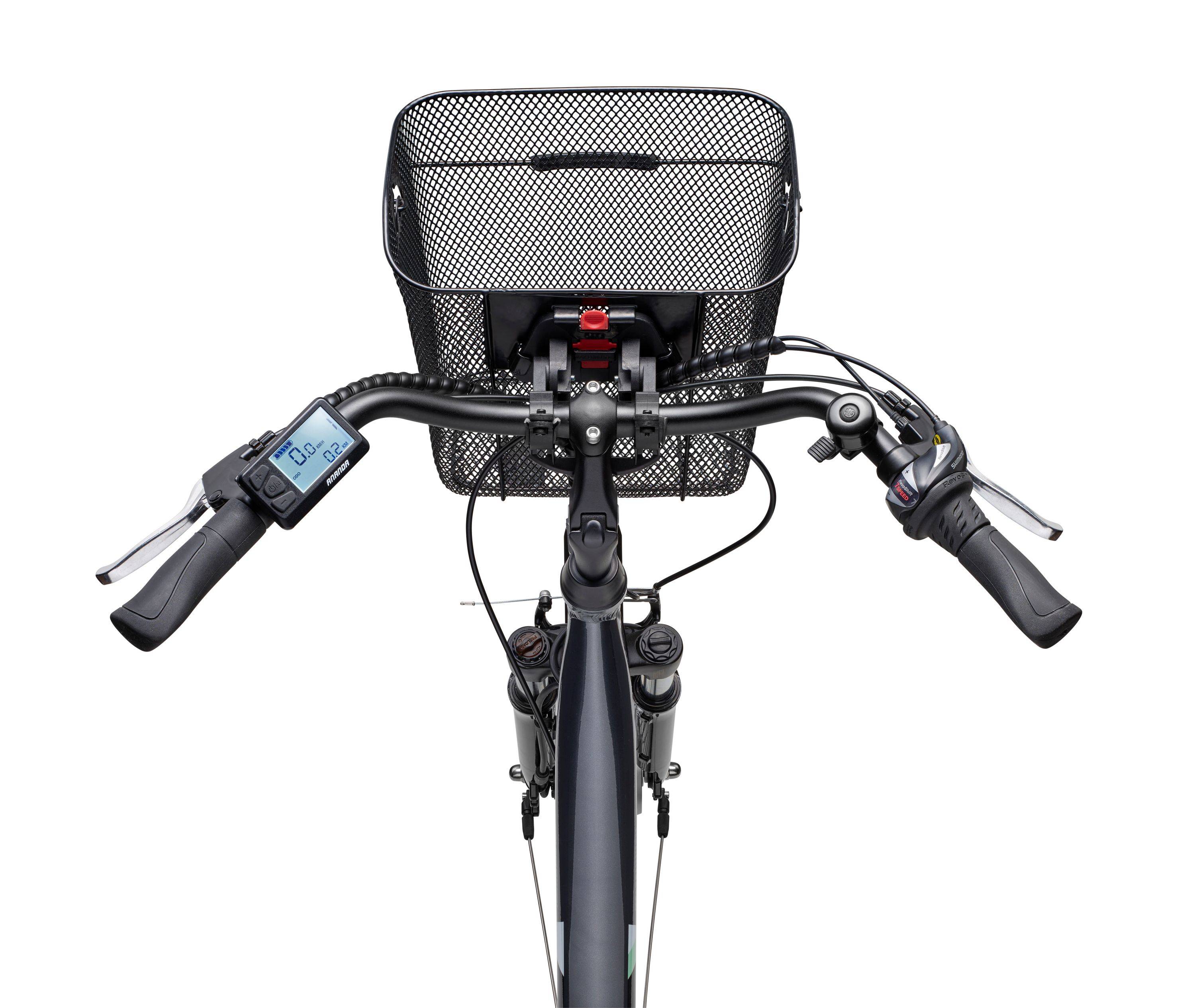 Telefunken City E-Bike | Elektrofahrrad 28 Zoll | 7-Gang Kettenschaltung | Frontmotor 250 W | 374,4Wh Akku | Pedelec