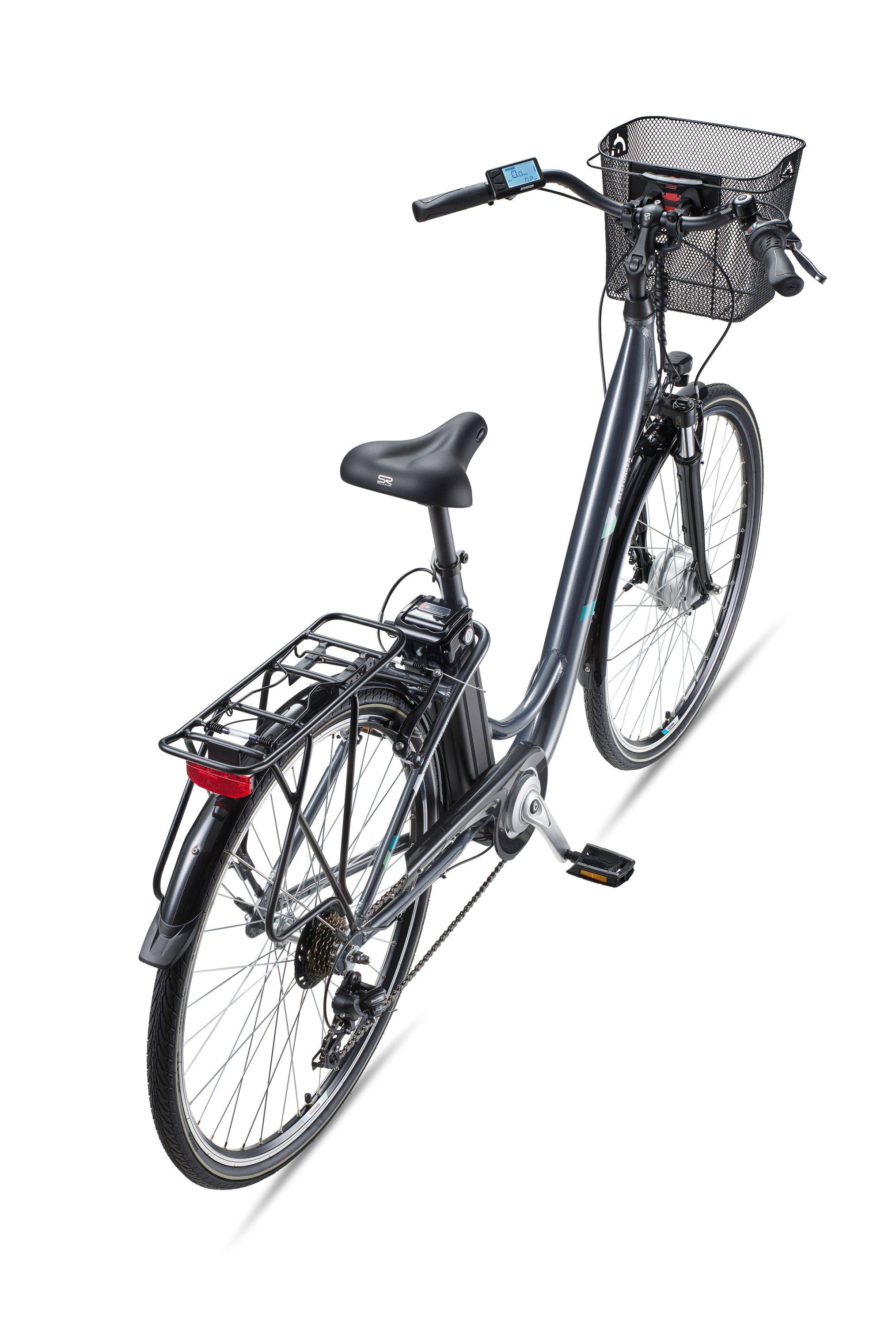 Telefunken City E-Bike | Elektrofahrrad 28 Zoll | 7-Gang Kettenschaltung | Frontmotor 250 W | 374,4Wh Akku | Pedelec