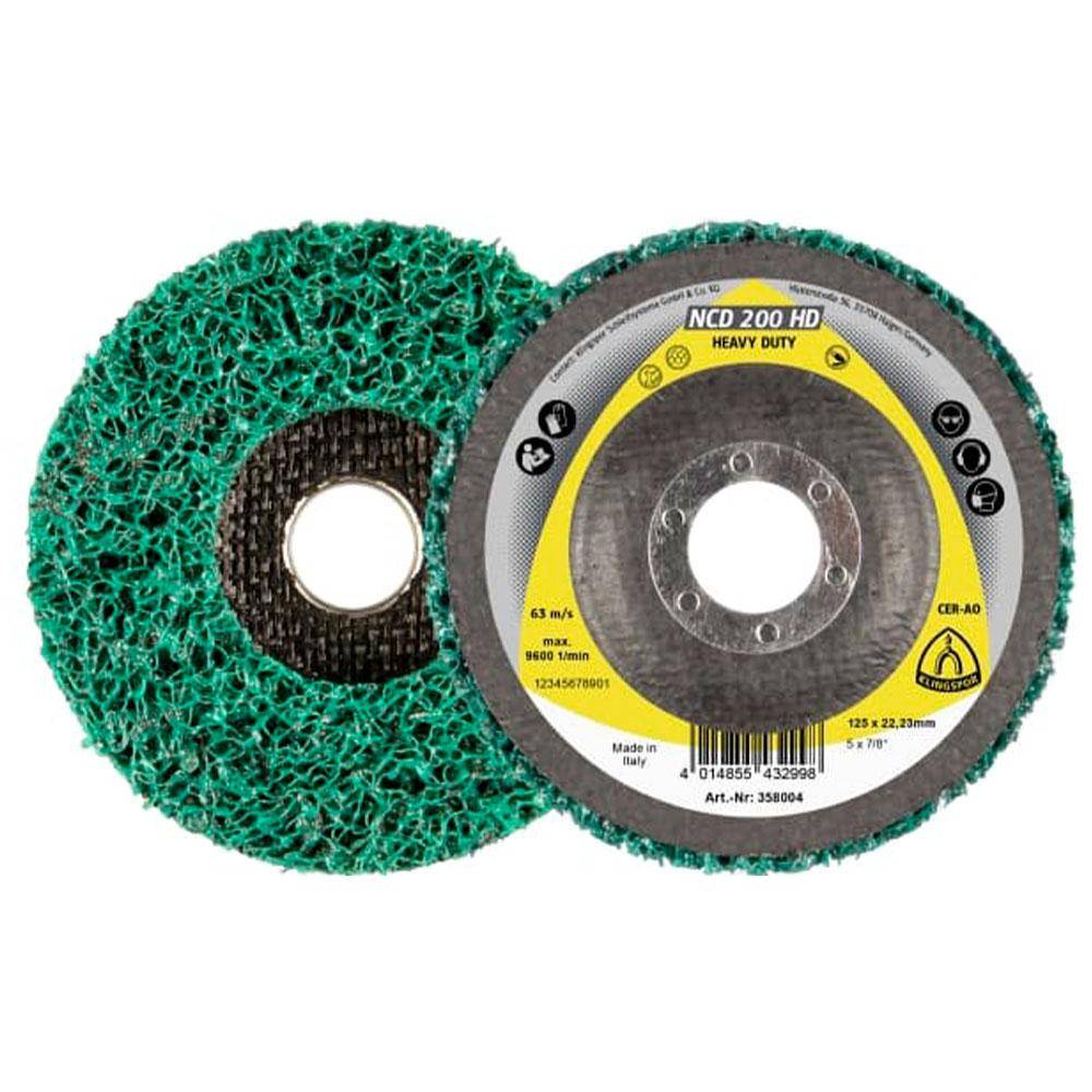 Reinigungsscheibe NCD 200 HD - Ø 115 mm - Bohrung 22,23 mm - extra grob - VE 5 Stk. - Preis per VE