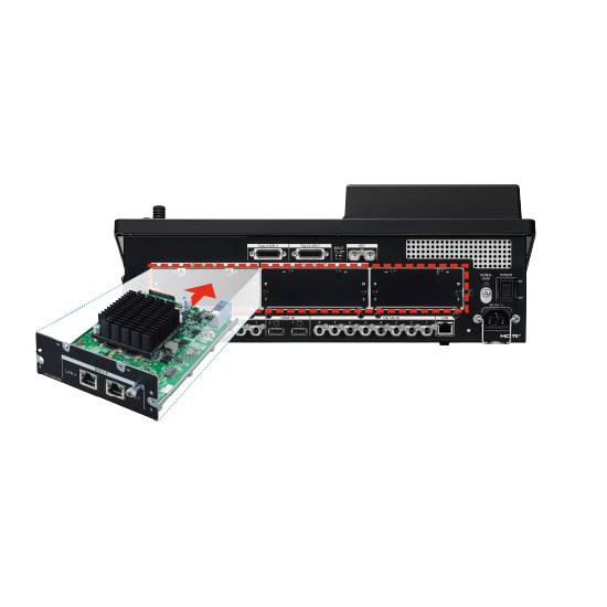 PANASONIC AV-UHS5M6G - NDI I/F-Einheit für AV-UHS500 UHD Live-Video Mischer (NDI-Unterstützung | IP-Übertragung über NDI