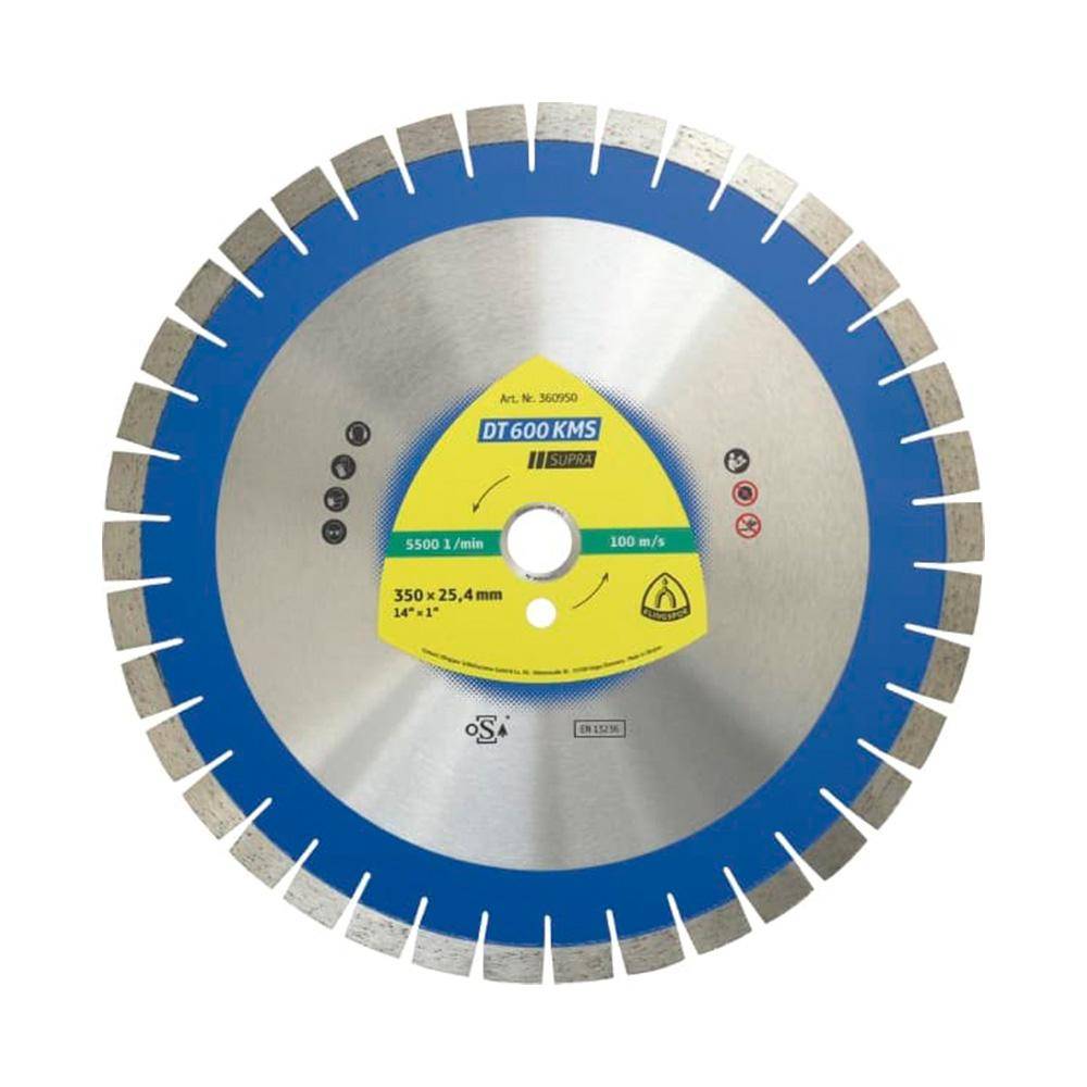 Diamantgroßtrennscheibe DT 600 KMS Supra - Durchmesser 450 mm - Bohrung 60 mm - für Klinker mittelhart