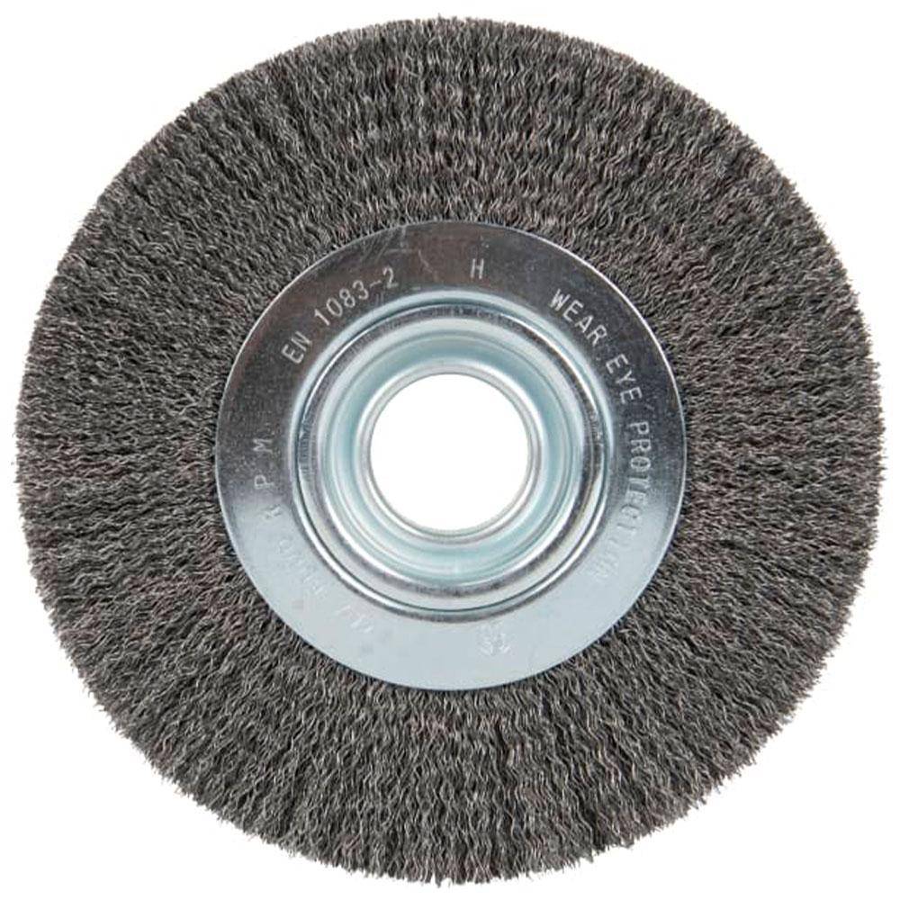 Rundbürste BR 600 W - Stahl - gewellter Draht - Ø 178 mm - Bohrung 32 mm - Preis per Stück