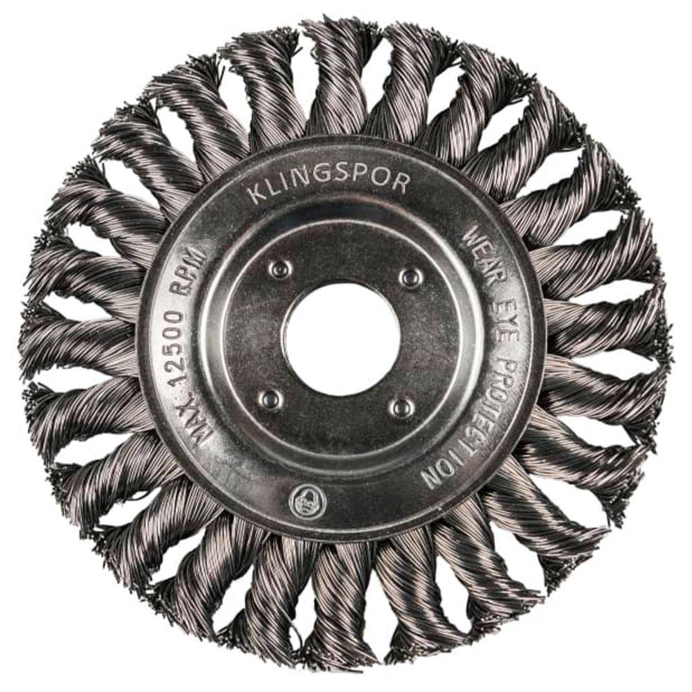 Rundbürste BR 600 Z - Edelstahl - Ø 125 mm - Bohrung 22,23 mm - Preis per Stück