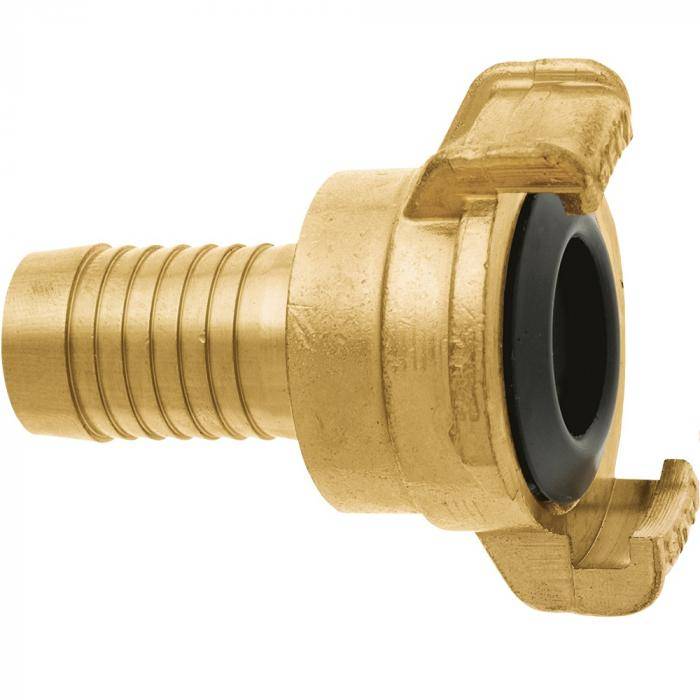 GEKA® plus Schlauchstück 360 - Messing - Schlauchgröße 1 1/4" - Schlauch ID 32 mm - NW 28 mm