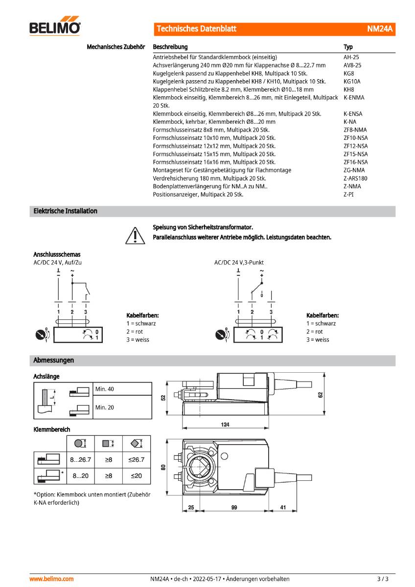 Belimo Klappenstellantrieb | NM24A