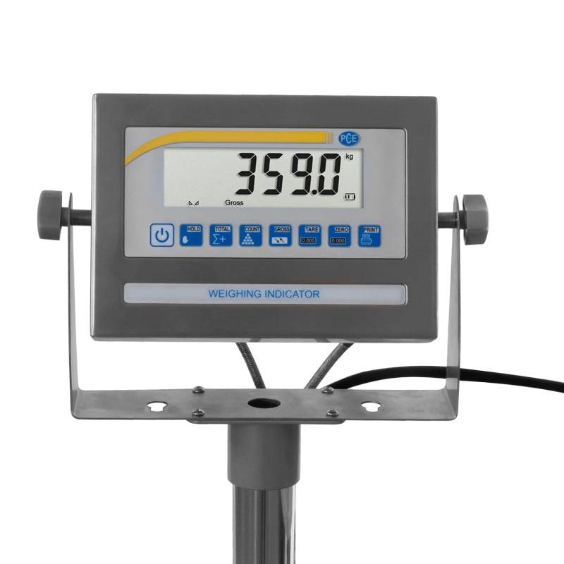 PCE Instruments Hubtischwaage PCE-HLTS 500 bis 500 kg |stufenlose Höhenverstellung 350 … 1130 mm |batteriebetrieben