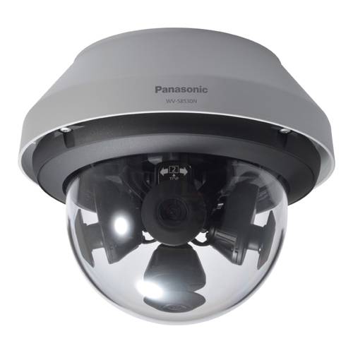 I-PRO WV-S8530N - 360° Full-HD Multisensor-Netzwerkkamera für Außenbereiche (4x 1/3" MOS-Sensor | 8 Megapixel |
