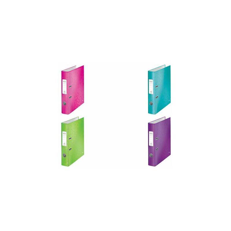 LEITZ Ordner WOW, 180 Grad, DIN A4, 50 mm, pink