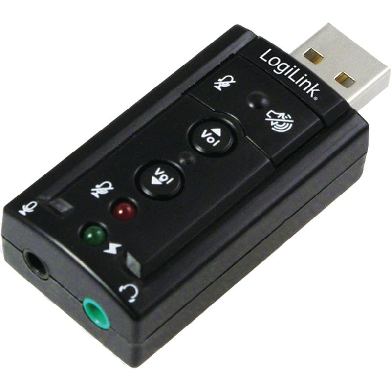 LogiLink USB 2.0 Audioadapter, 7.1 Soundeffekt
