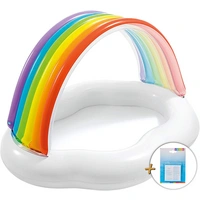 INTEX 57141NP - Baby Pool - Rainbow Cloud (142x119x84cm) + extra Reparaturflicken INTEX 57141NP - Baby Pool - Rainbow Cloud (142x119x84cm) + extra Reparaturflicken