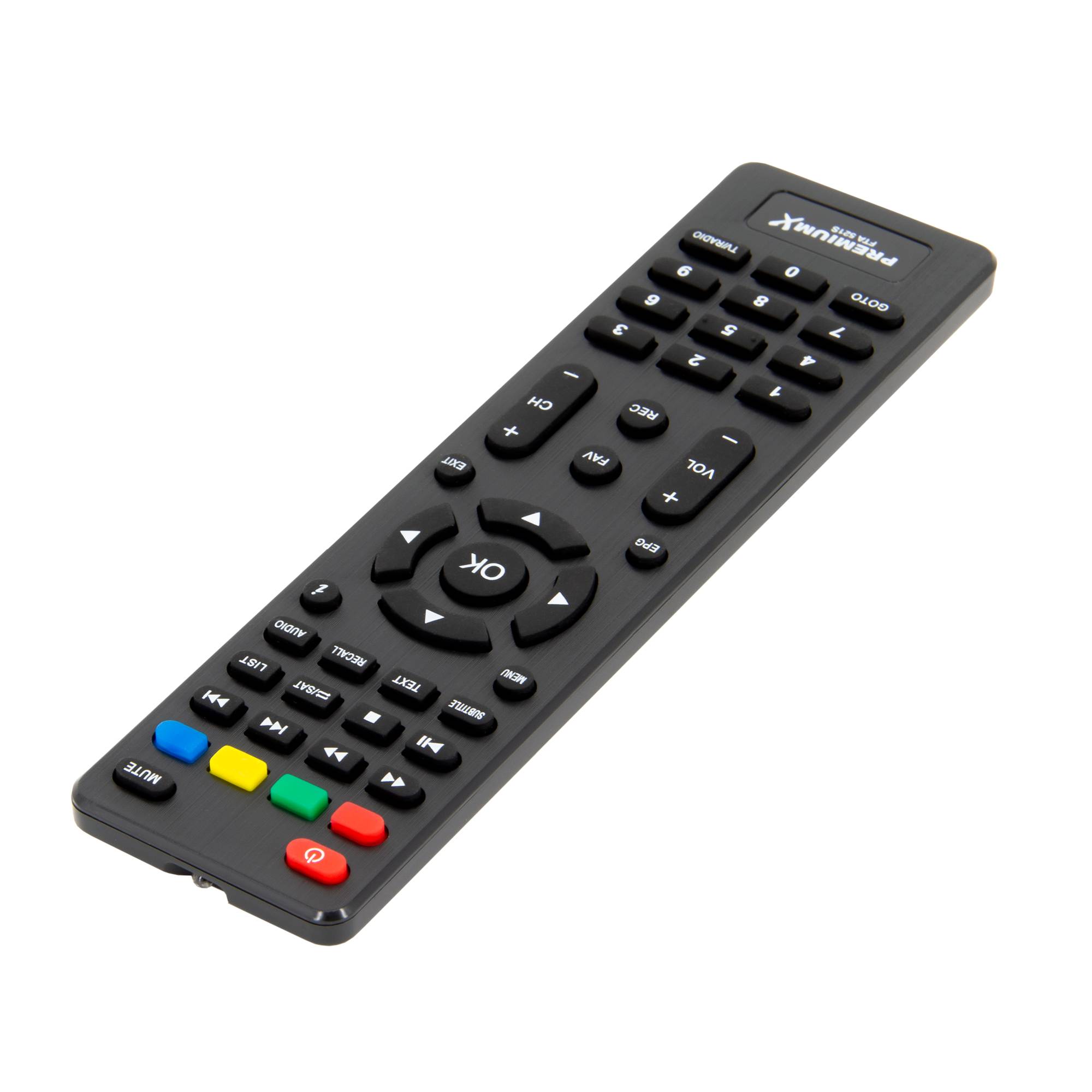 PremiumX Fernbedienung für PremiumX HD 521 und 521S FTA Ersatzfernbedienung für 521 Sat Receiver