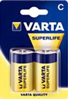 Varta Superlife 2014 - Batterie 2 x C - Kohlenstoff - Zink