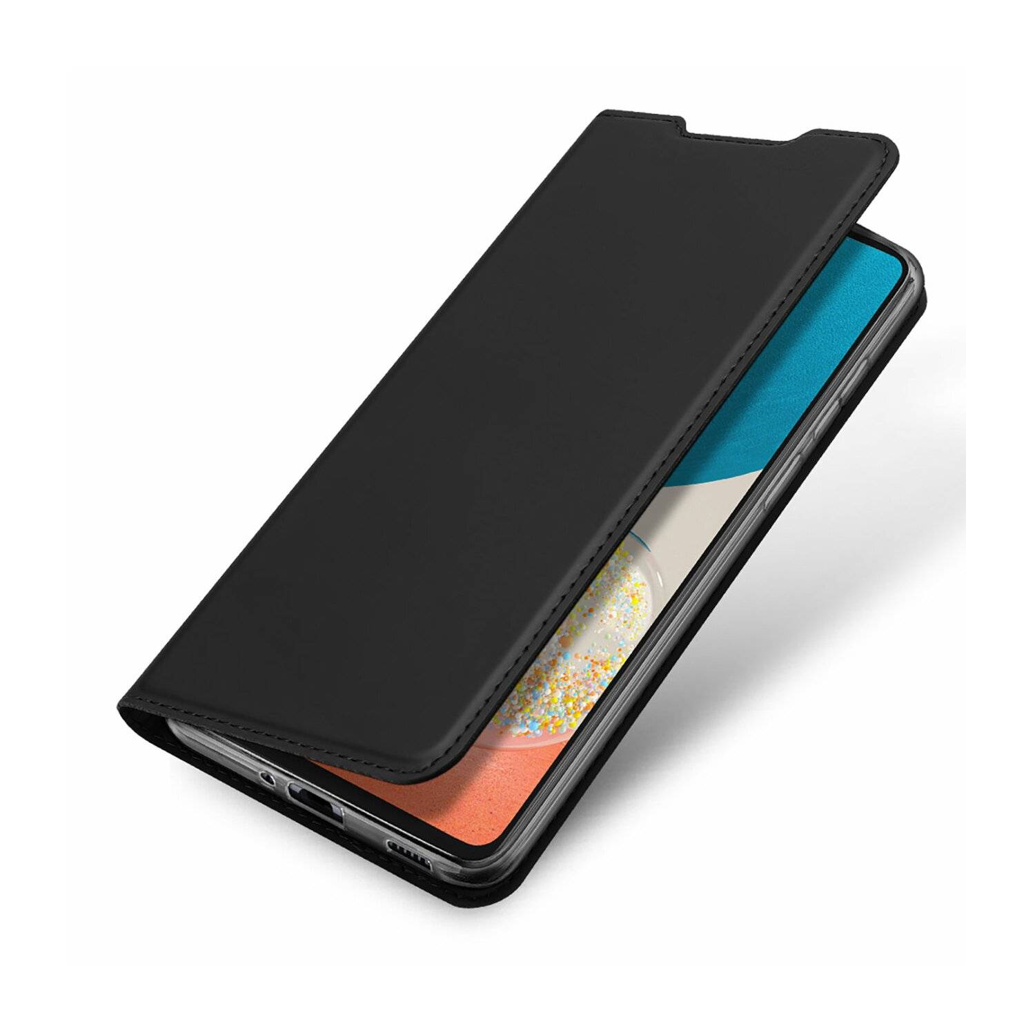 Buch Tasche "Dux Ducis" für XIAOMI REDMI NOTE 11 4G Handy Hülle Schutzhülle mit Standfunktion, Kartenfach Schwarz