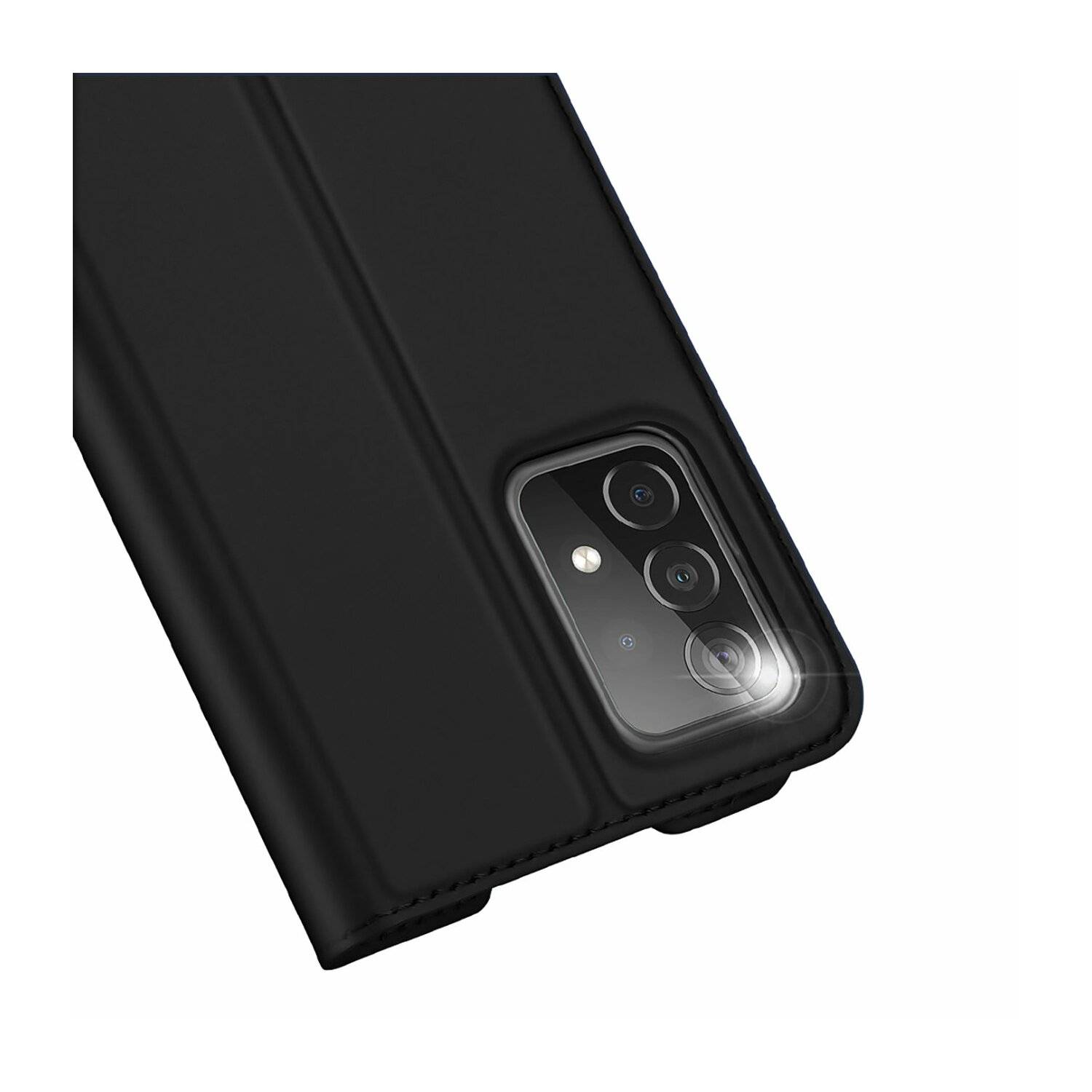 Buch Tasche "Dux Ducis" für SAMSUNG GALAXY A33 5G Handy Hülle Schutzhülle mit Standfunktion, Kartenfach schwarz