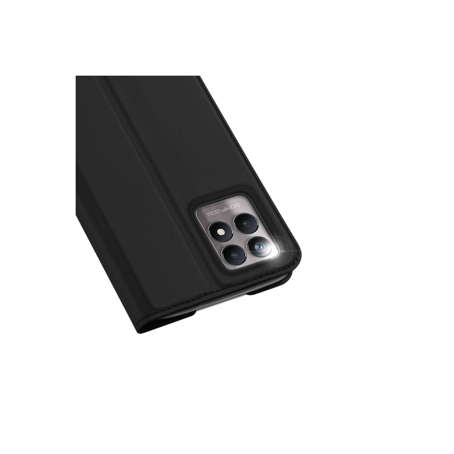 Buch Tasche "Dux Ducis" für Realme 9i Handy Hülle Schutzhülle mit Standfunktion, Kartenfach schwarz Schwarz