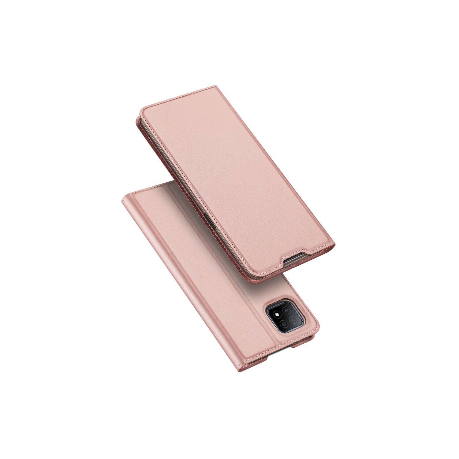 Buch Tasche "Dux Ducis" für Realme 9i Handy Hülle Schutzhülle mit Standfunktion, Kartenfach schwarz Rosa