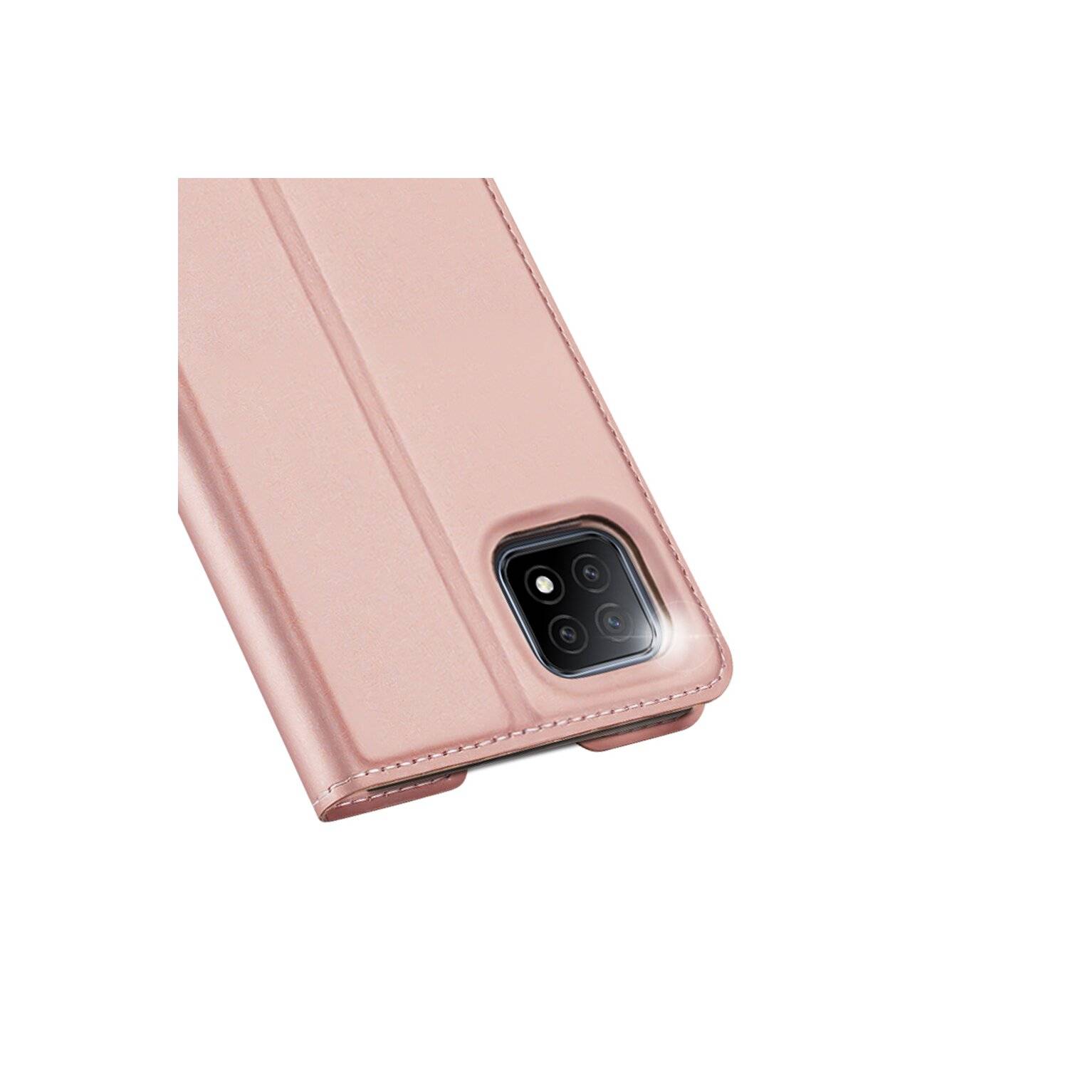 Buch Tasche "Dux Ducis" für Realme 9i Handy Hülle Schutzhülle mit Standfunktion, Kartenfach schwarz Rosa