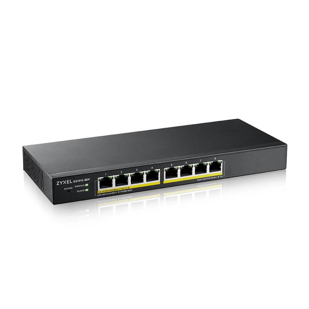 GS1915 Serie GS1915-8EP Switch 8-Ports Gigabit PoE+