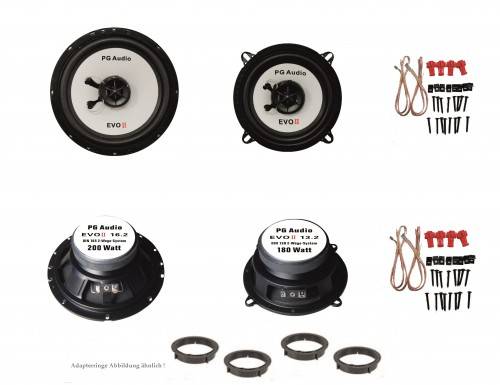 Lautsprecher Set Tür vorne und hinten 2-Wege-Koax passend für Audi A4, A4 Avant