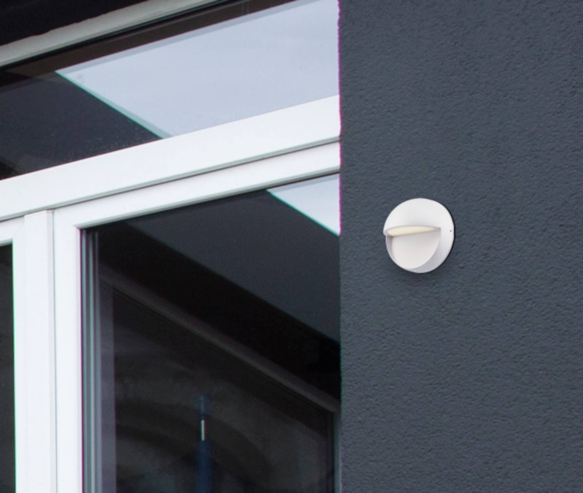 Außen LED Wandleuchte Winslett Weiß