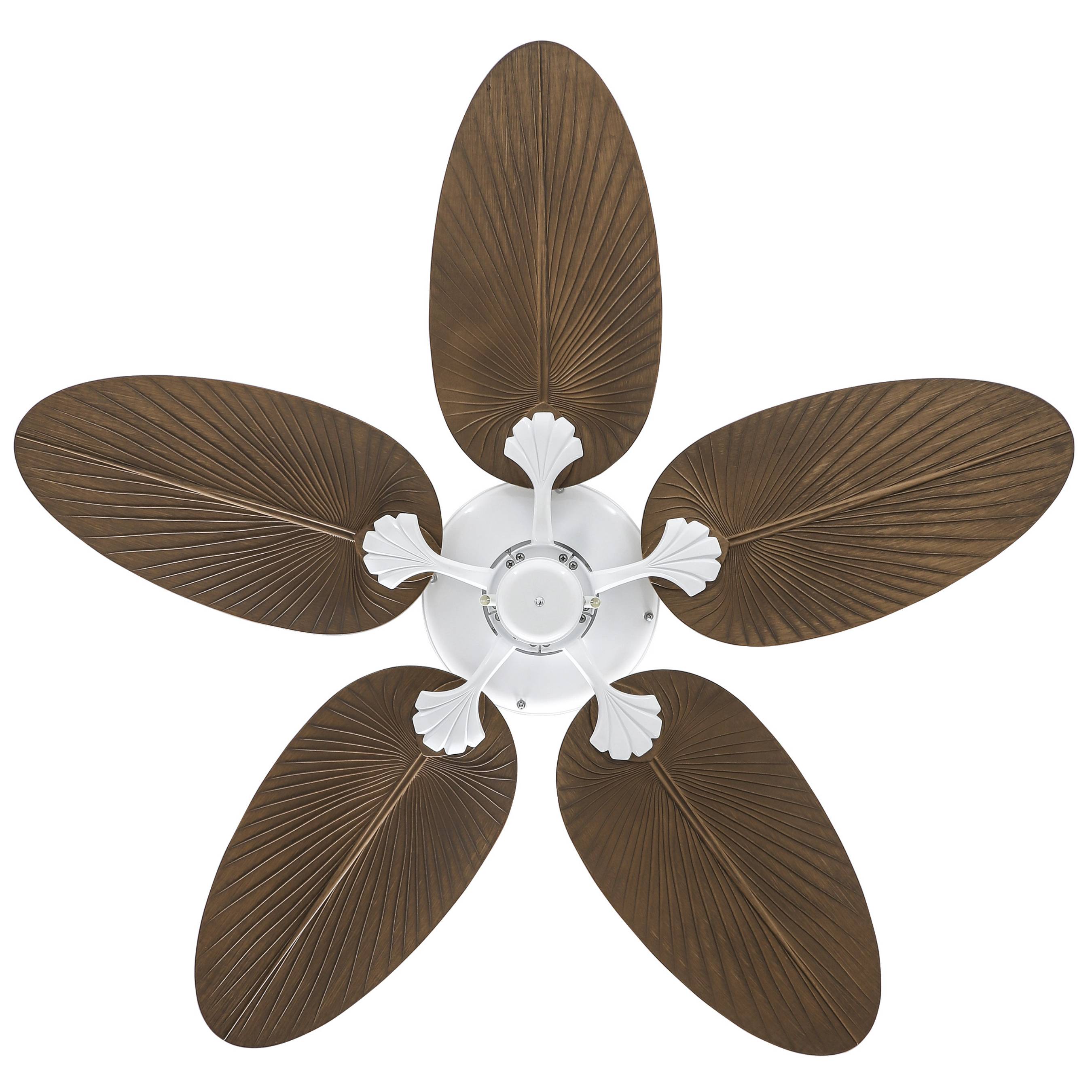 Deckenventilator Classic Outdoor Weiß / Palme