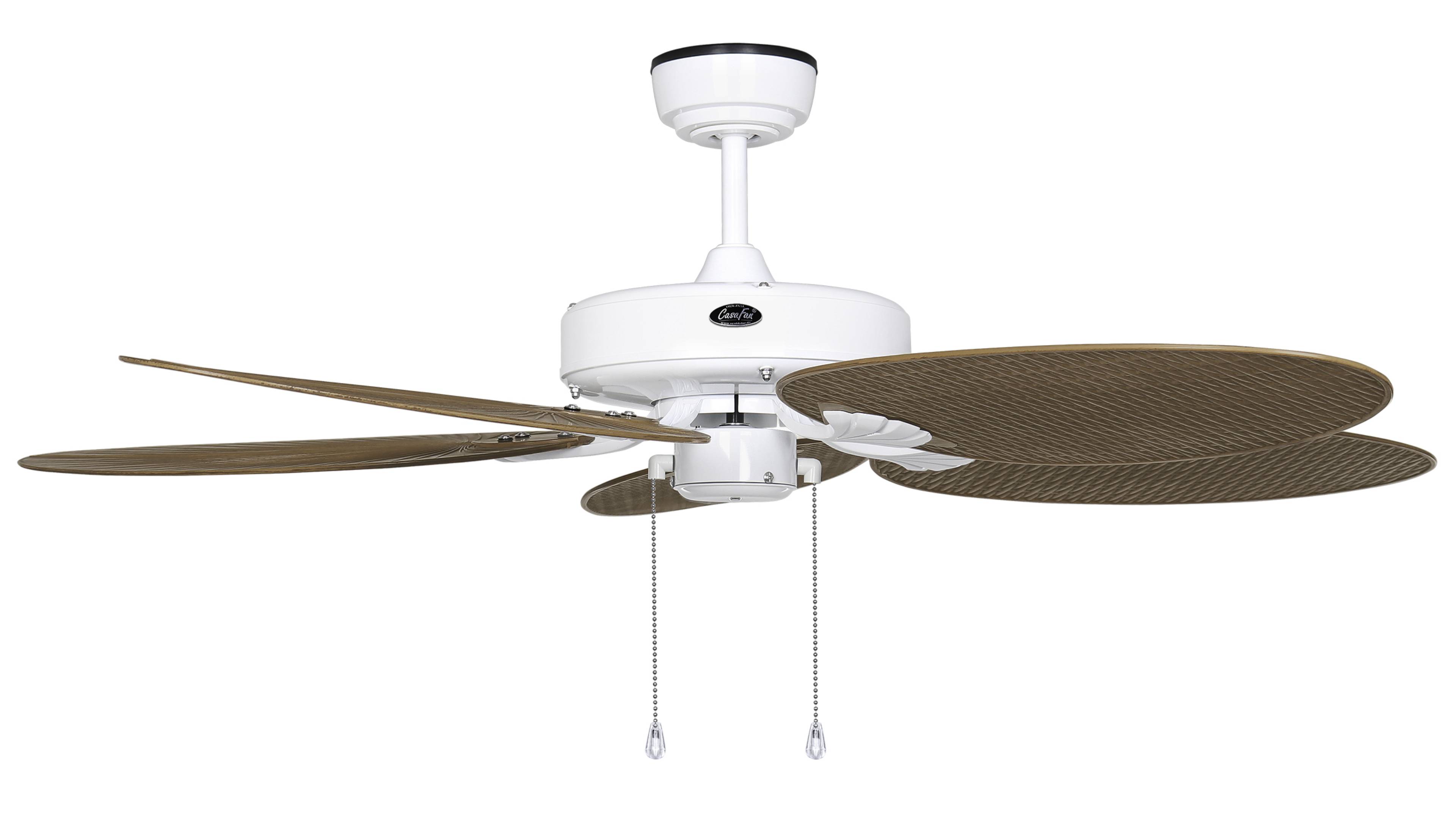 Deckenventilator Classic Outdoor Weiß / Palme