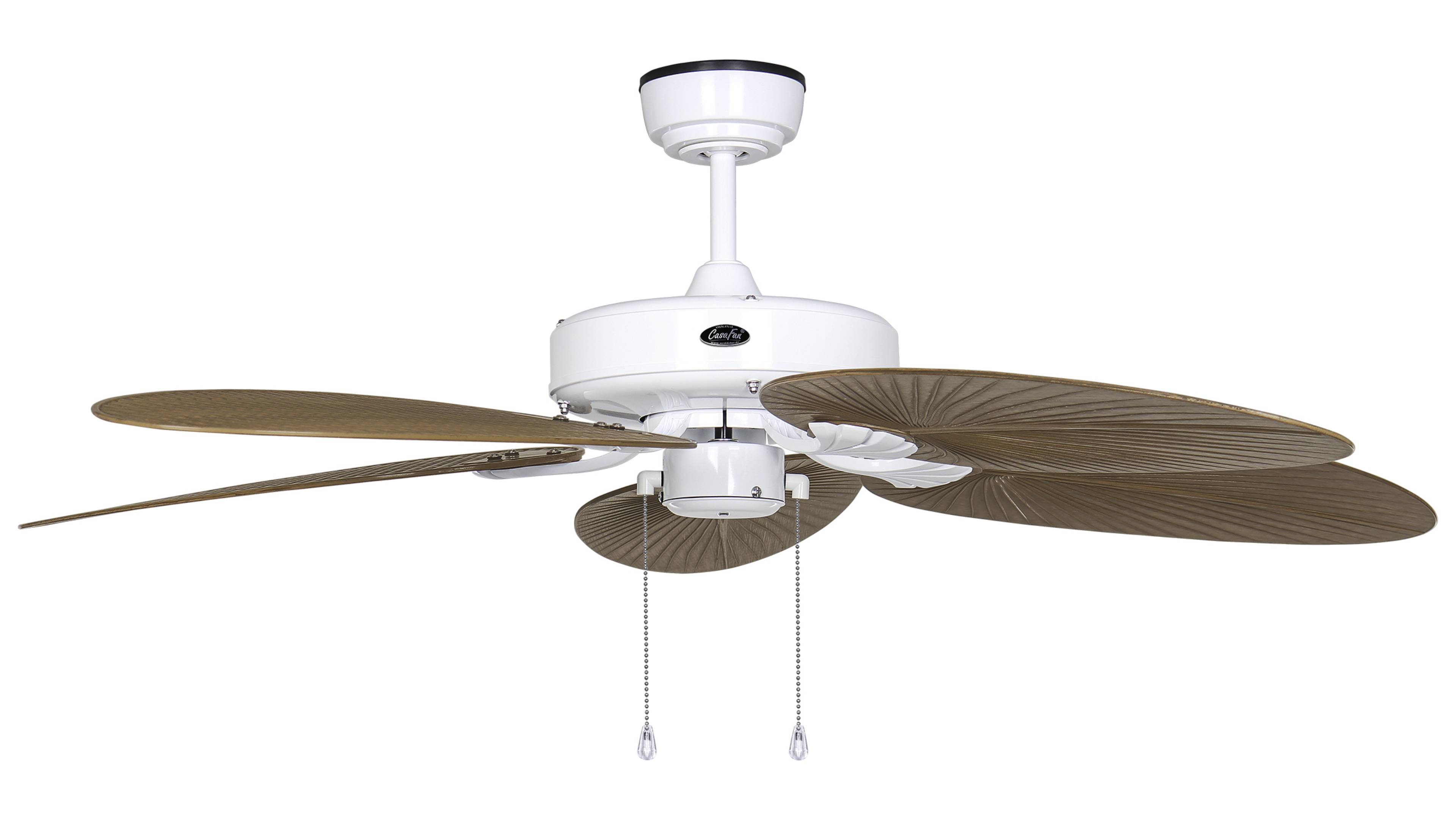 Deckenventilator Classic Outdoor Weiß / Palme
