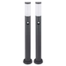 Gartenstehlampe Gartenlampe mit Bewegungsmelder anthrazit Edelstahl E27 Wegeleuchte Garten, 3 Sensoreinstellungen, 1x E27, H 80 cm, 2er Set Gartenstehlampe Gartenlampe mit Bewegungsmelder anthrazit Edelstahl E27 Wegeleuchte Garten, 3 Sensoreinstellungen, 1x E27, H 80 cm, 2er Set