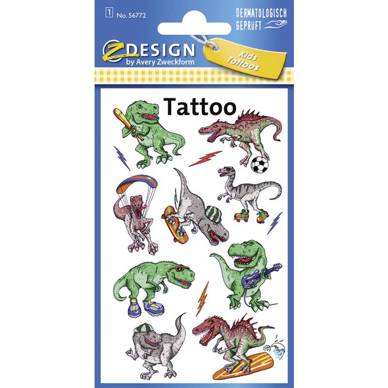 AVERY Zweckform ZDesign Kids Tattoos "Dino"