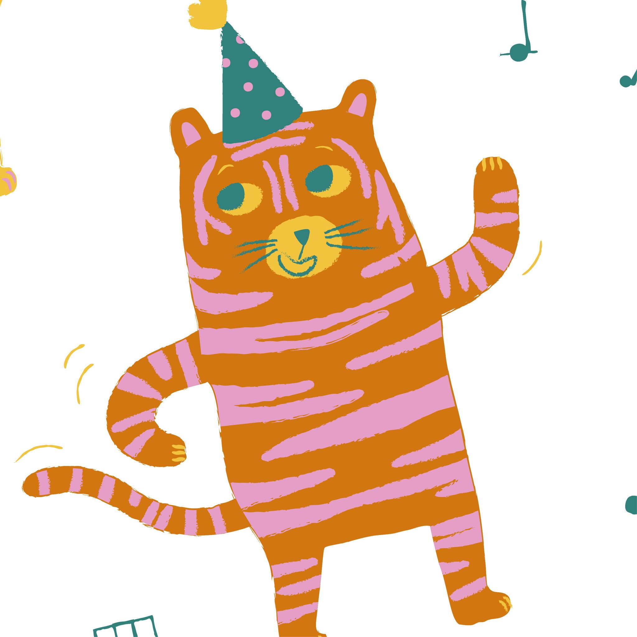 Clairefontaine Geschenkpapierrolle 50x0,70m, Good Vibes - Mehrfarbig 202091C