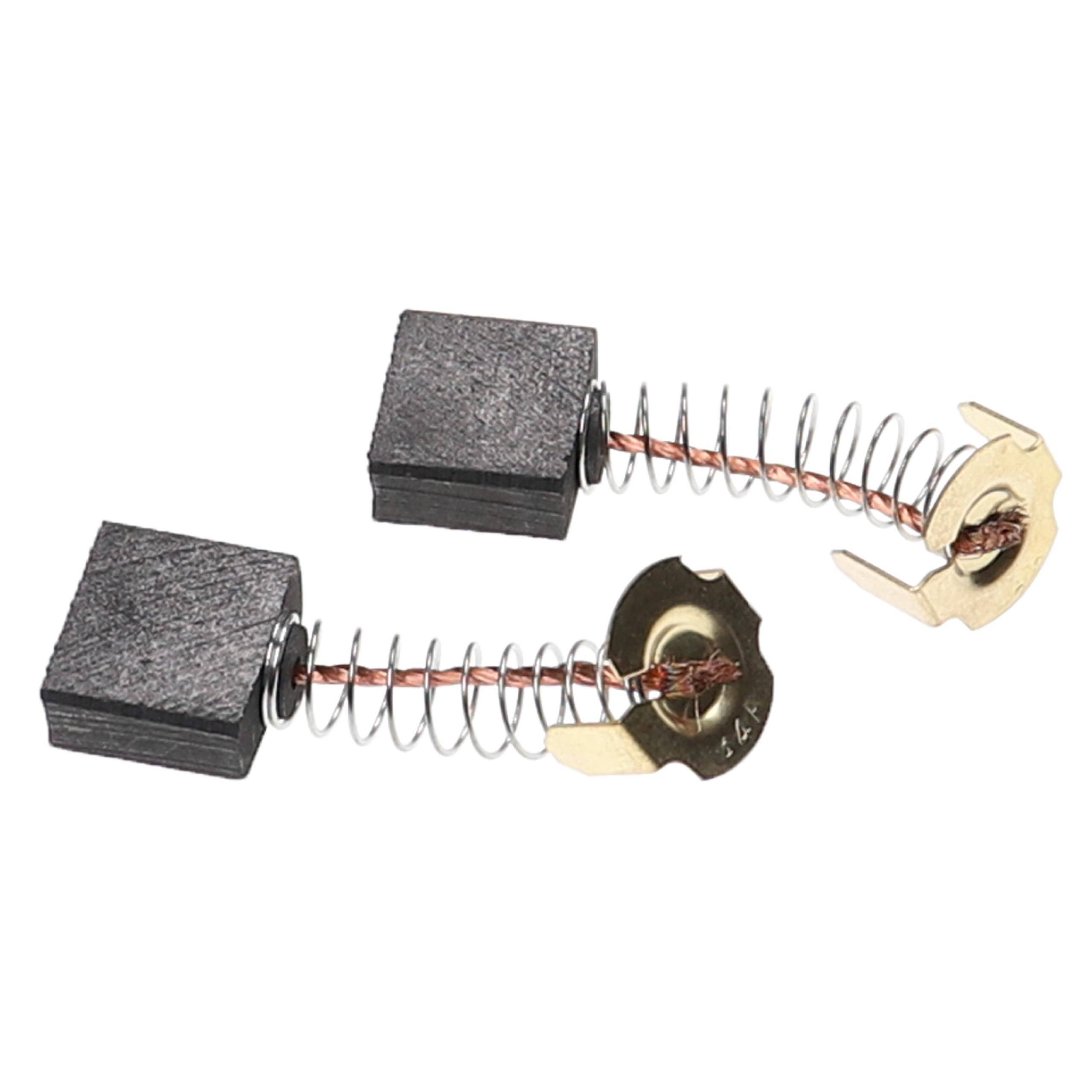 vhbw 2x Kohlebürste 7 x 7 x 17 mm kompatibel mit Hitachi H90SE, H90SC, H65SA, H65SC, H65SB, H70SA, H65SD, H90SB, H70SD Elektrowerkzeug + Feder
