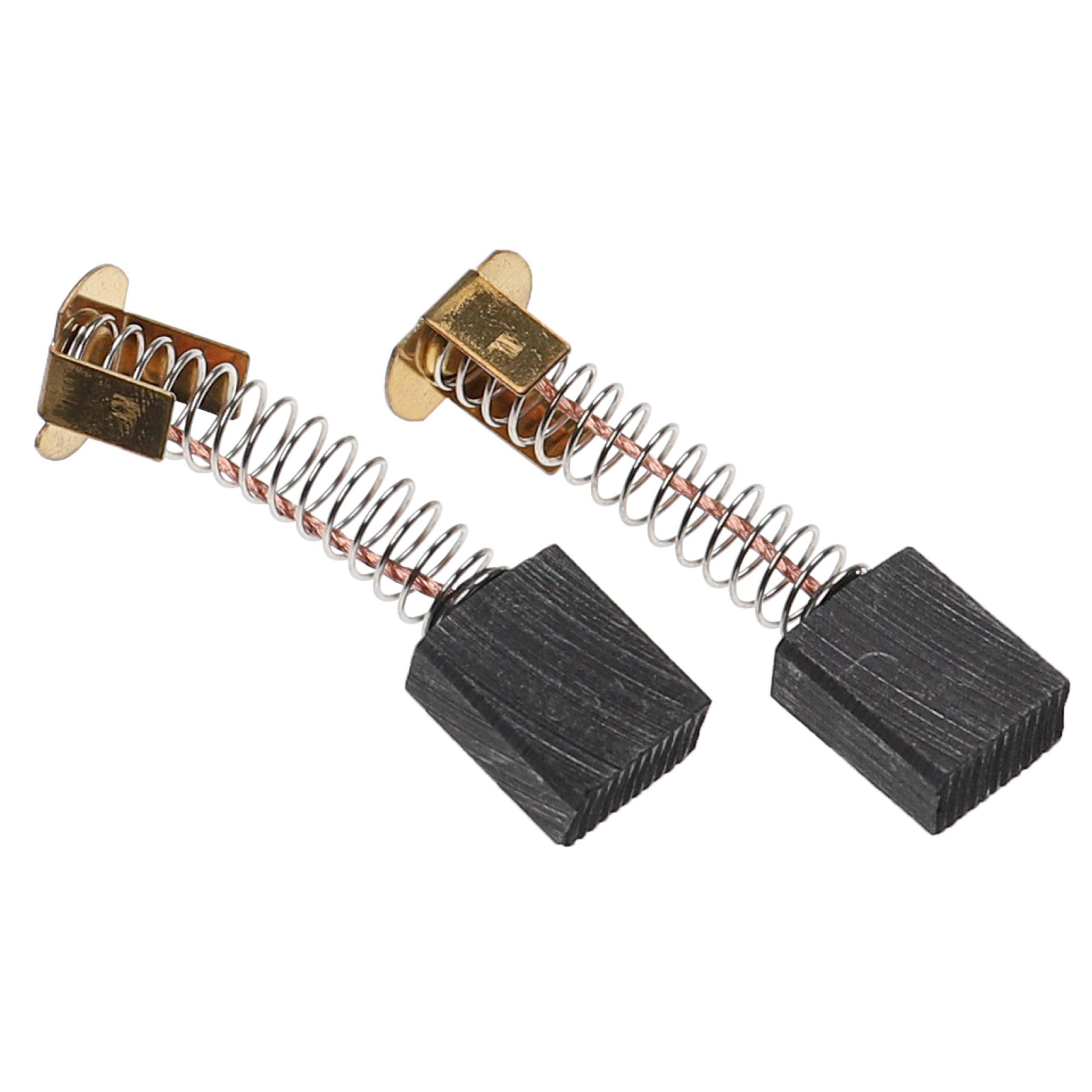 vhbw 2x Kohlebürste 7 x 13 x 17 mm Ersatz für Hitachi 999-036 für Elektrowerkzeug + Feder