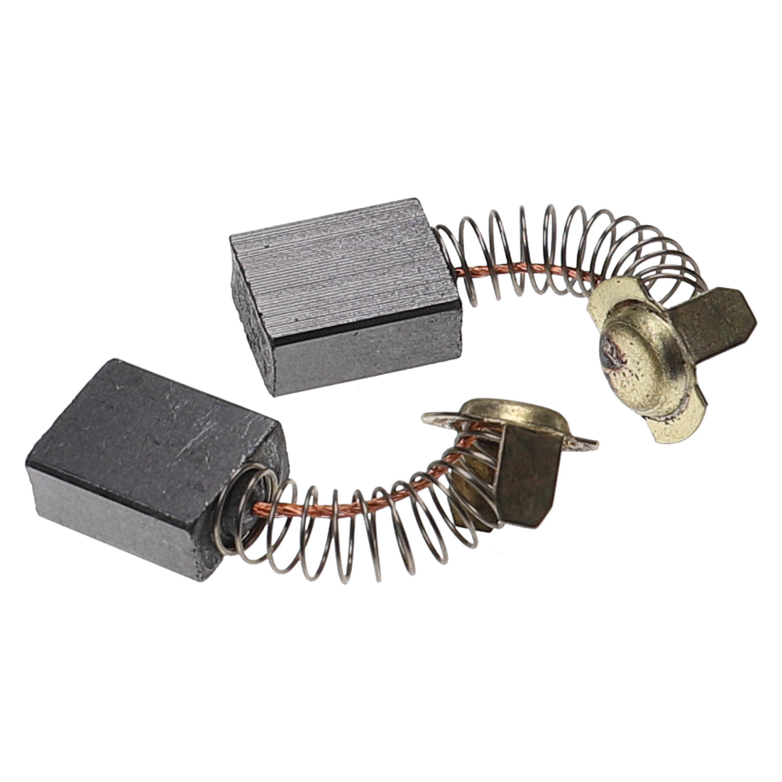vhbw 2x Kohlebürste 7 x 13 x 17 mm kompatibel mit Hitachi H55SC, H55SA, DH45MR, DH50SB, DH50SA1, DH50SBK Elektrowerkzeug + Feder