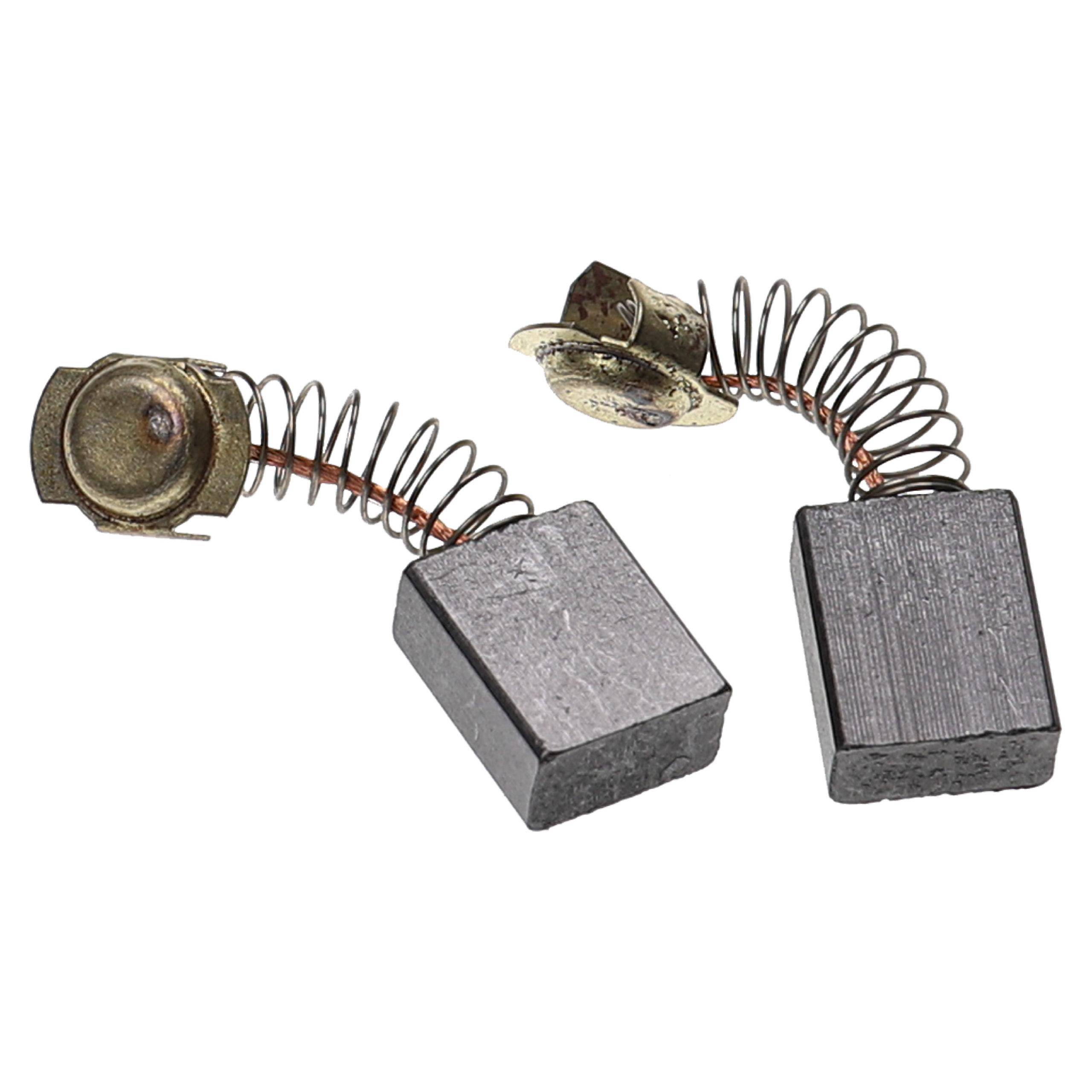 vhbw 2x Kohlebürste 7 x 13 x 17 mm Ersatz für Hitachi 999-071 für Elektrowerkzeug + Feder