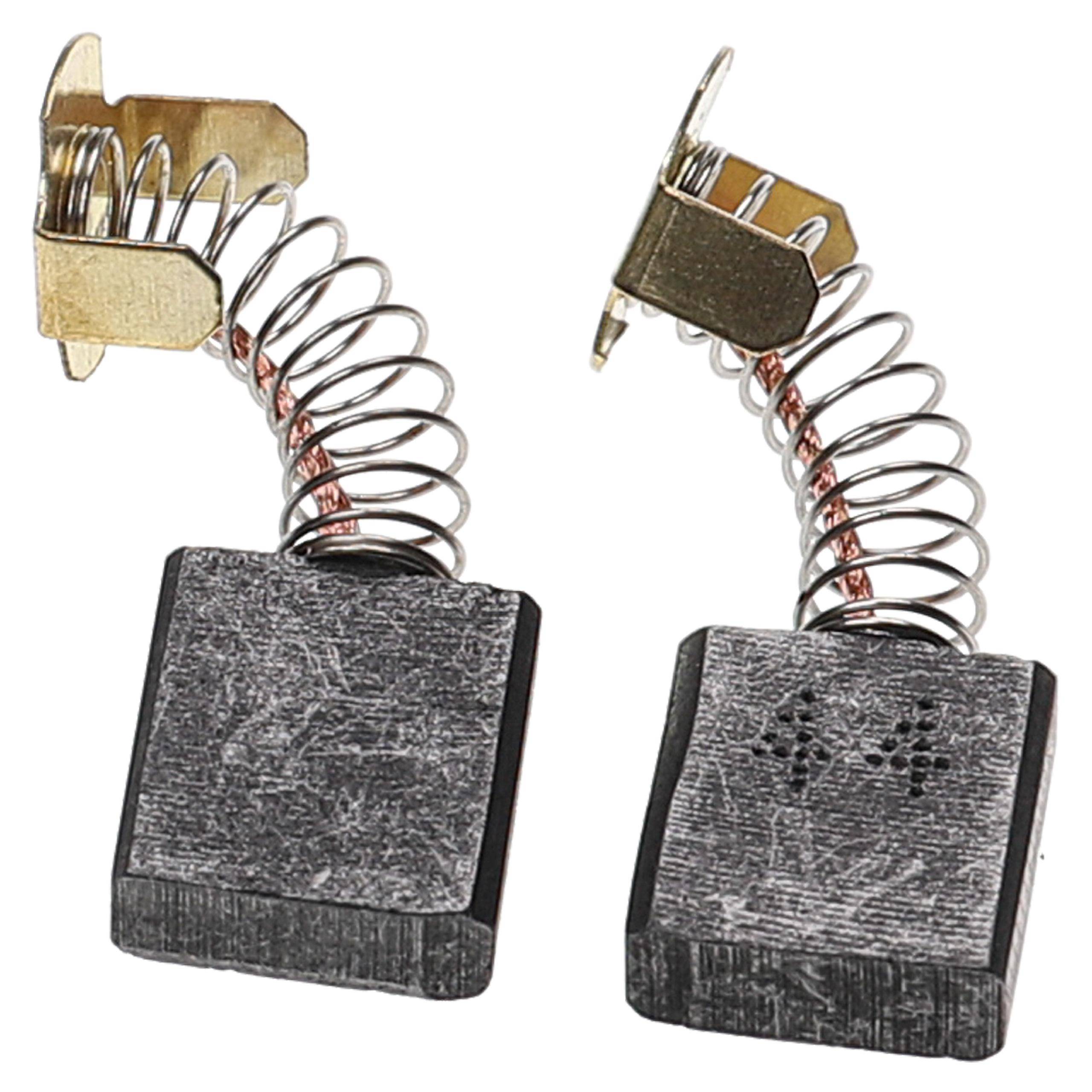 vhbw 2x Kohlebürste 7 x 17 x 17 mm kompatibel mit Hitachi C10FR, C10RA2, C10FC, C10FCB, CB75F, CC12Y, C12FA, C15FB Elektrowerkzeug + Feder
