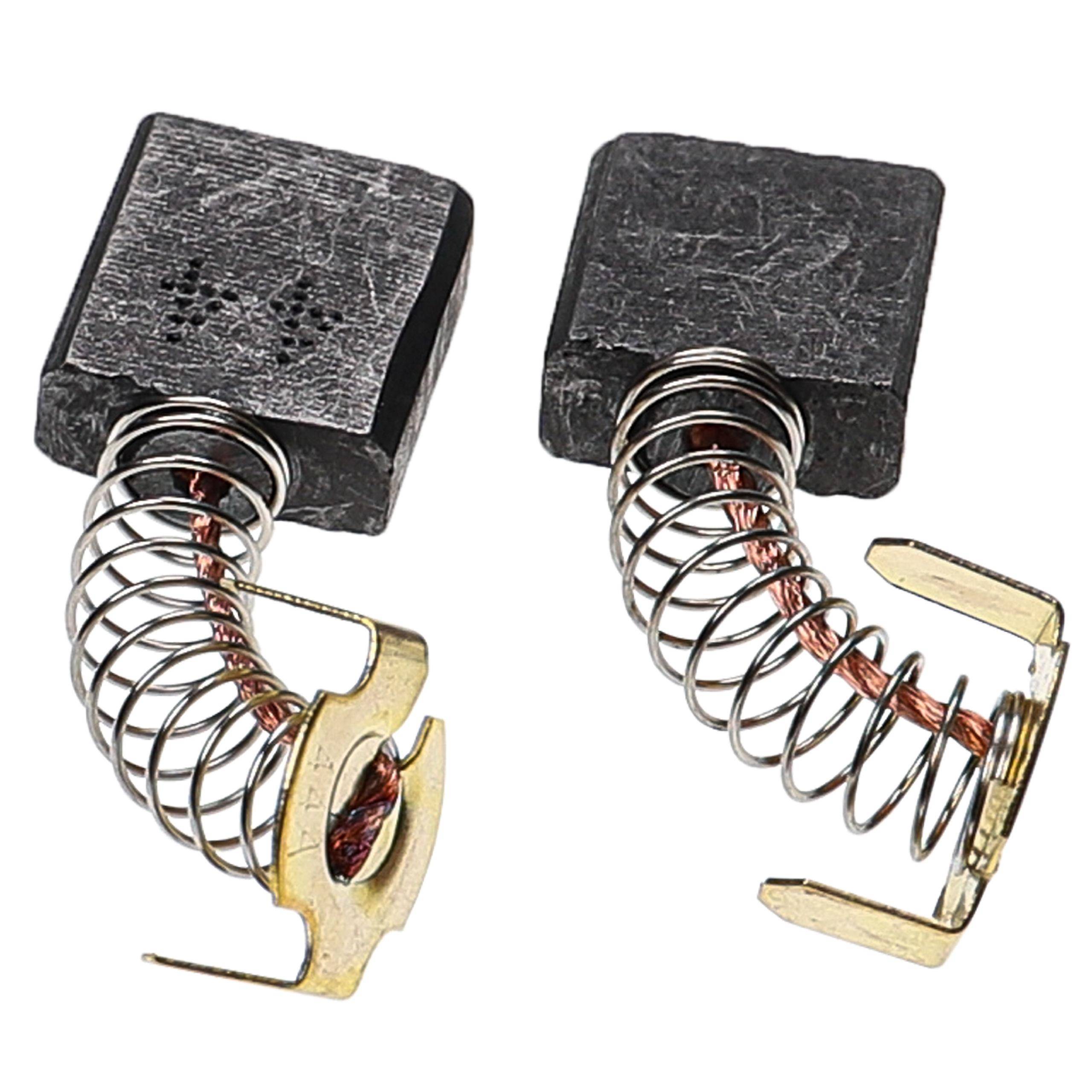 vhbw 2x Kohlebürste 7 x 17 x 17 mm kompatibel mit Hitachi FA-700, G18SE2, F1000M, G18SH, G18SG, G23SE, G18SR, G23SC2 Elektrowerkzeug + Feder