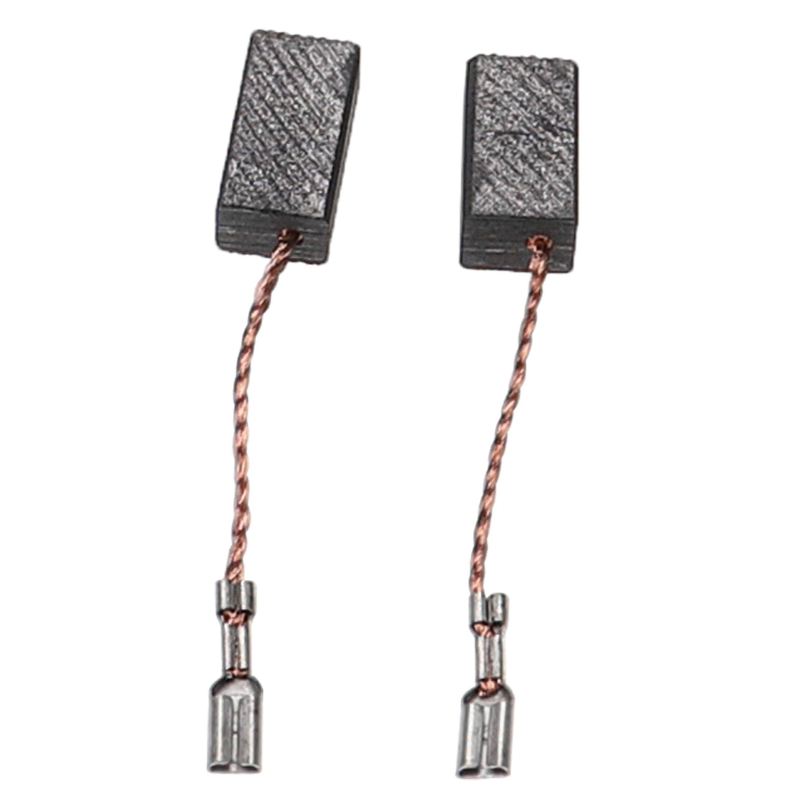 vhbw 2x Kohlebürste 6,5 x 9 x 17 mm Ersatz für Hitachi 999-076 für Elektrowerkzeug