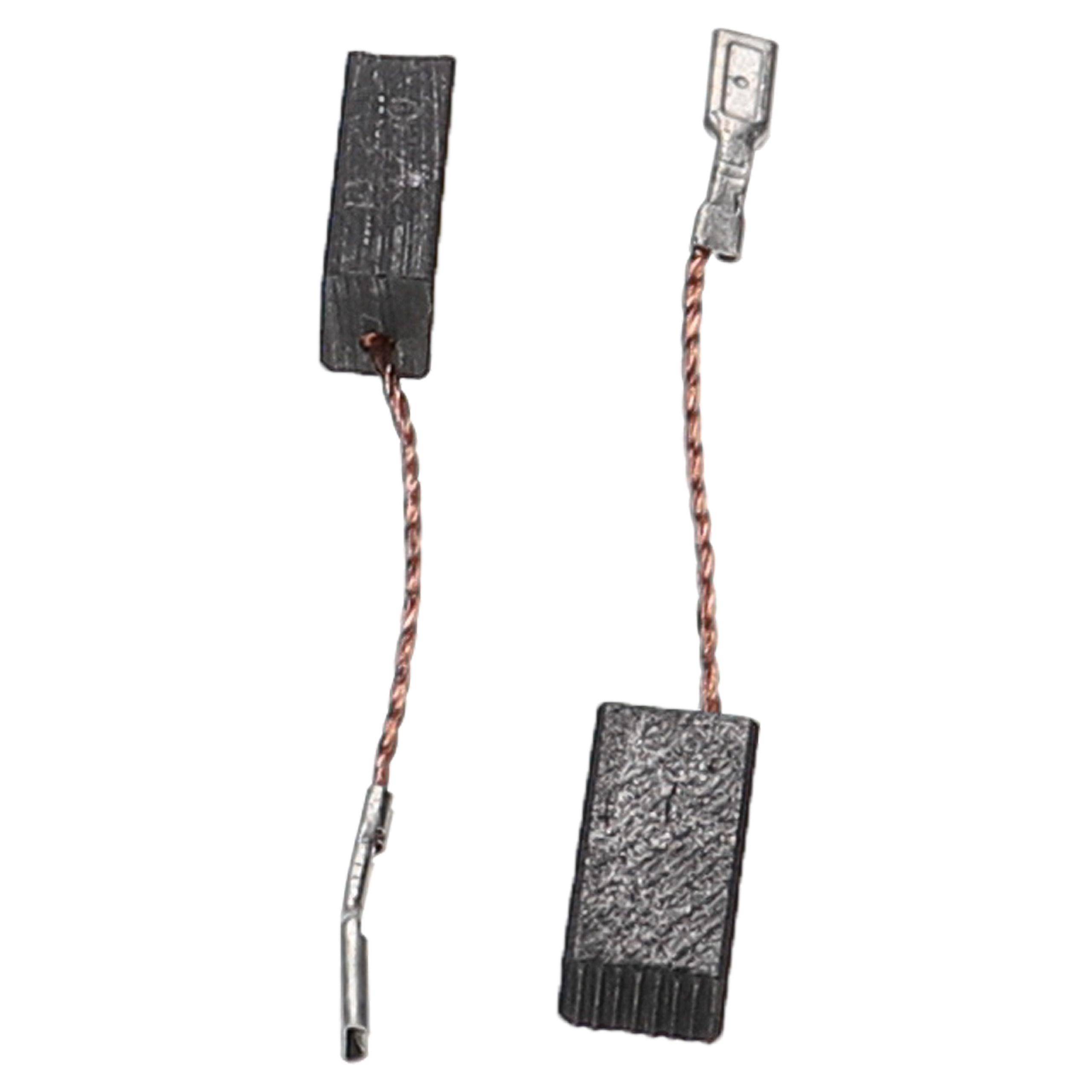 vhbw 2x Kohlebürste 6,5 x 9 x 17 mm Ersatz für Hitachi 999-076 für Elektrowerkzeug