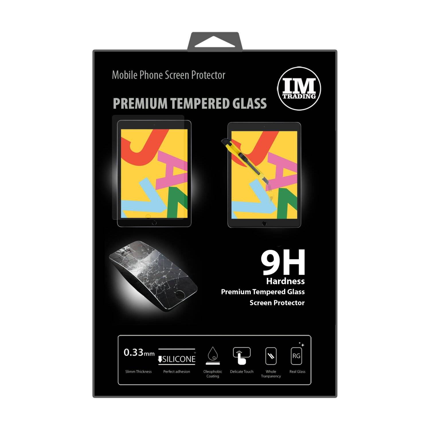 Schutzglas 9H kompatibel mit iPad 10.2" 9. Generation Displayschutzfolie Passgenau