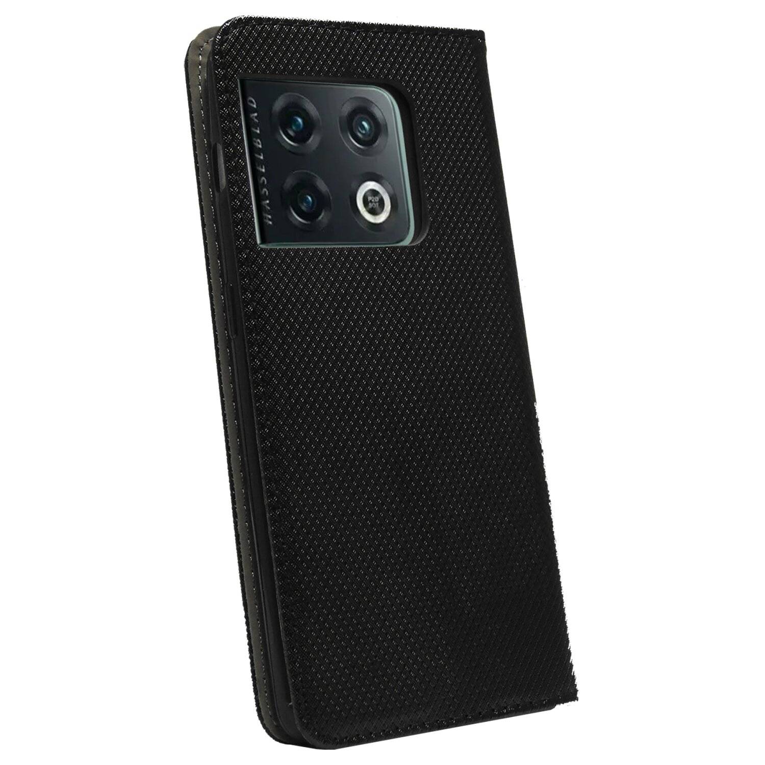 Buch Tasche "Smart" für ONEPLUS 10 PRO 5G Handy Hülle Etui Brieftasche Schutzhülle mit Standfunktion, Kartenfach Schwarz