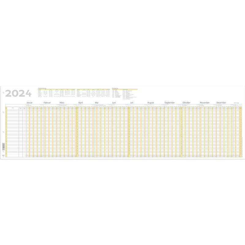 RNK Verlag Urlaubsplaner 2025, (B)1.000 x (H)297 mm, gefalzt